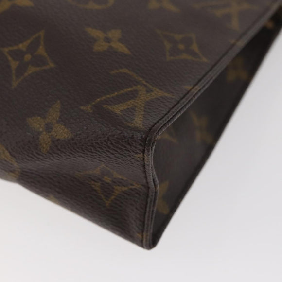 LOUIS VUITTON Monogram Poche Toilette 19 Pouch M47544 LV Auth ki6623