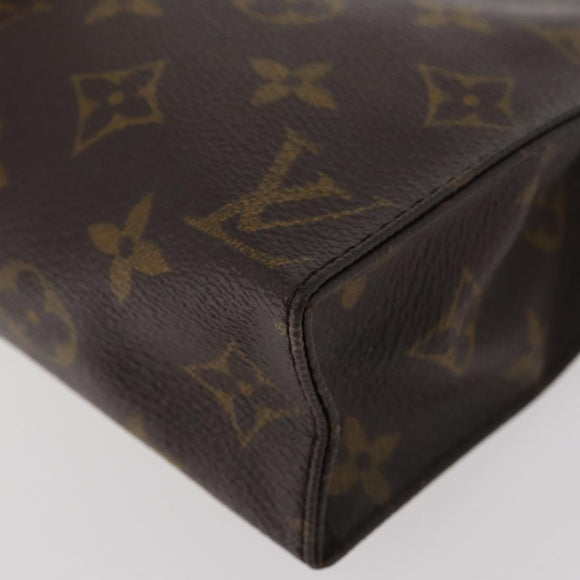 LOUIS VUITTON Monogram Poche Toilette 19 Pouch M47544 LV Auth ki6623