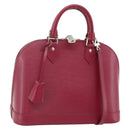 LOUIS VUITTON Epi Alma PM Hand Bag Fuchsia M40490 LV Auth ki6630SM-1