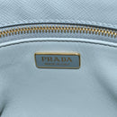 PRADA MONTONE Faux Fur Galleria Shoulder Bag Fur 2way Gray Gold Auth ki6631M-21