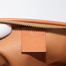 CELINE Macadam Canvas Pouch PVC Leather Brown Gold Auth ki6632A-13