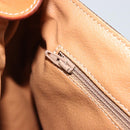 CELINE Macadam Canvas Shoulder Bag PVC Leather Brown Gold Auth ki6634A-20