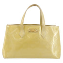 LOUIS VUITTON Monogram Vernis Reade PM Hand Bag Perle M91336 LV Auth ki6635-2