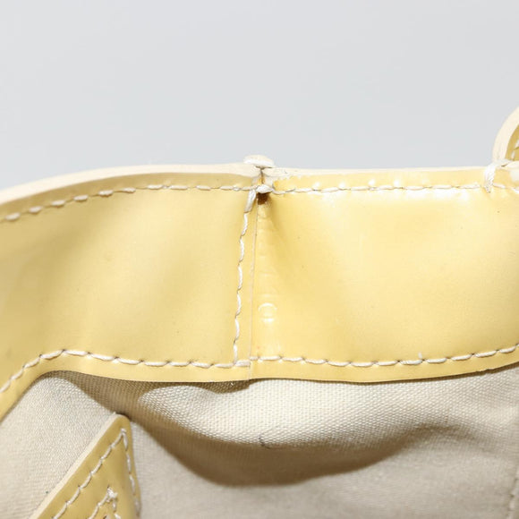 LOUIS VUITTON Monogram Vernis Reade PM Hand Bag Perle M91336 LV Auth ki6635