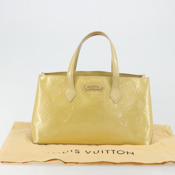LOUIS VUITTON Monogram Vernis Reade PM Hand Bag Perle M91336 LV Auth ki6635