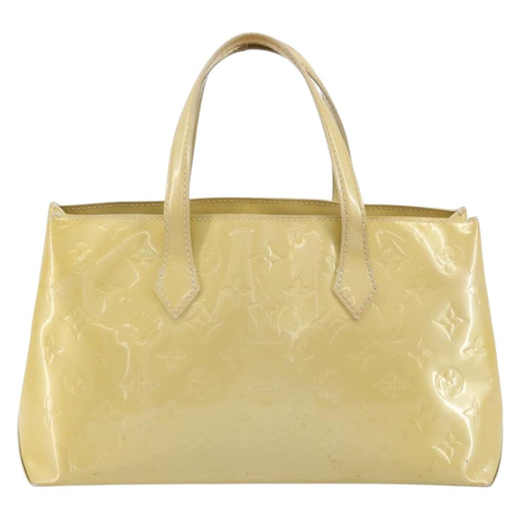 LOUIS VUITTON Monogram Vernis Reade PM Hand Bag Perle M91336 LV Auth ki6635