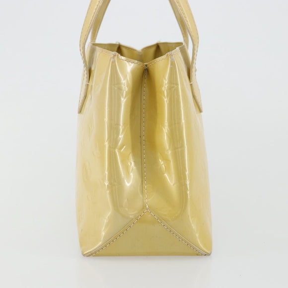 LOUIS VUITTON Monogram Vernis Reade PM Hand Bag Perle M91336 LV Auth ki6635