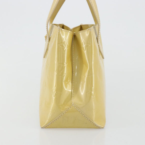 LOUIS VUITTON Monogram Vernis Reade PM Hand Bag Perle M91336 LV Auth ki6635