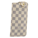 LOUIS VUITTON Damier Azur Etui A Lunettes MM Glasses Case N60025 LV Auth ki6637V-1