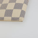 LOUIS VUITTON Damier Azur Etui A Lunettes MM Glasses Case N60025 LV Auth ki6637V-10