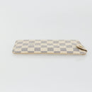 LOUIS VUITTON Damier Azur Etui A Lunettes MM Glasses Case N60025 LV Auth ki6637V-4