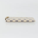 LOUIS VUITTON Damier Azur Etui A Lunettes MM Glasses Case N60025 LV Auth ki6637V-5