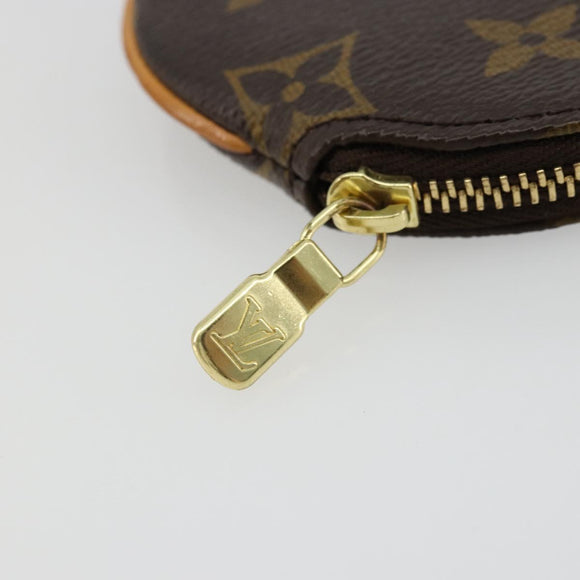 LOUIS VUITTON Monogram Porte Monnaie Round Muntbuidel M61926 LV Auth ki6638V