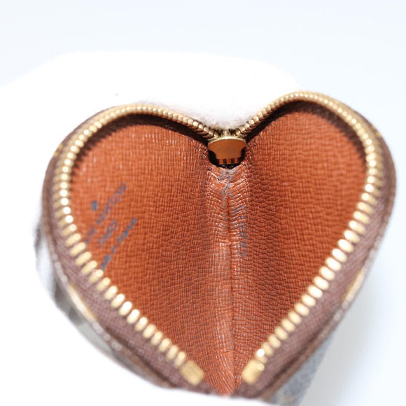 LOUIS VUITTON Monogram Porte Monnaie Round Muntbuidel M61926 LV Auth ki6638V