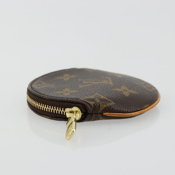 LOUIS VUITTON Monogram Porte Monnaie Round Muntbuidel M61926 LV Auth ki6638V