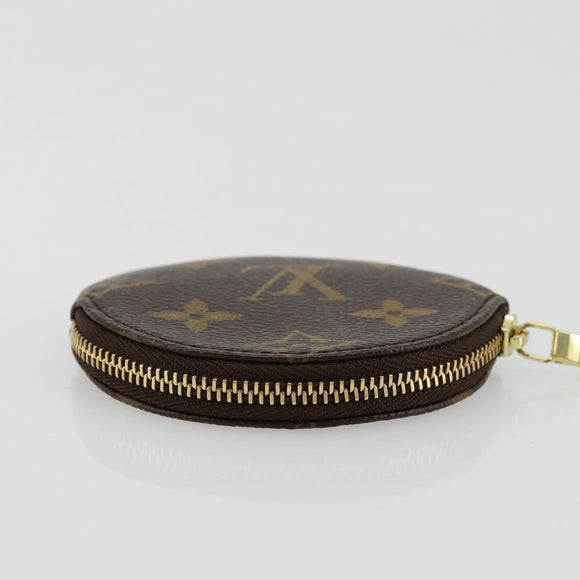 LOUIS VUITTON Monogram Porte Monnaie Round Muntbuidel M61926 LV Auth ki6638V