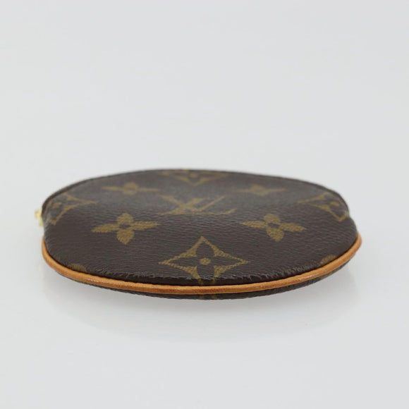 LOUIS VUITTON Monogram Porte Monnaie Round Muntbuidel M61926 LV Auth ki6638V