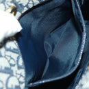 Christian Dior Trotter Canvas Hand Bag Navy Gold Auth ki6642V-20