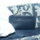 Christian Dior Trotter Canvas Hand Bag Navy Gold Auth ki6642V-21