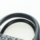 Christian Dior Trotter Canvas Hand Bag Navy Gold Auth ki6642V-8