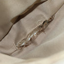 FENDI Zucchino Canvas Mamma Baguette Shoulder Bag Beige Silver Auth ki6644SAV-20