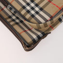 Burberrys Nova Check Garment Cover Canvas Beige Gold Auth ki6645A-15
