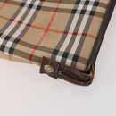 Burberrys Nova Check Garment Cover Canvas Beige Gold Auth ki6645A-16