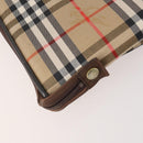 Burberrys Nova Check Garment Cover Canvas Beige Gold Auth ki6645A-17