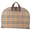 Burberrys Nova Check Garment Cover Canvas Beige Gold Auth ki6645A-2