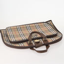 Burberrys Nova Check Garment Cover Canvas Beige Gold Auth ki6645A-6
