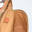 CELINE Macadam Canvas Vanity Hand Bag PVC Leather Brown Gold Auth ki6647-19