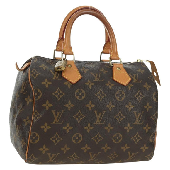 LOUIS VUITTON Monogram Speedy 25 Hand Bag M41528 LV Auth ki6648V