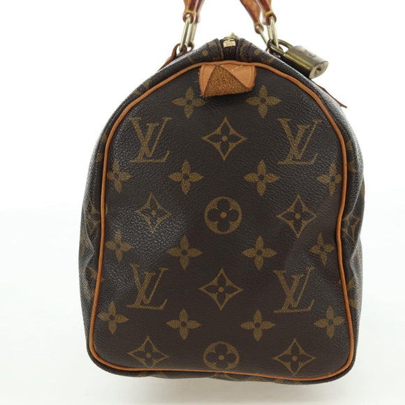 LOUIS VUITTON Monogram Speedy 25 Hand Bag M41528 LV Auth ki6648V