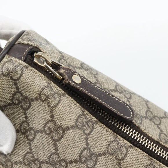 GUCCI GG Supreme Shoulder Bag PVC Beige Gold 246881 Auth ki6651V