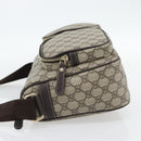 GUCCI GG Supreme Shoulder Bag PVC Beige Gold 246881 Auth ki6651V-3