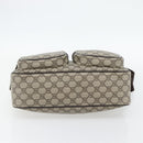 GUCCI GG Supreme Shoulder Bag PVC Beige Gold 246881 Auth ki6651V-5