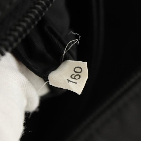 PRADA Handtas Nylon Zwart Zilver Auth ki6652SM