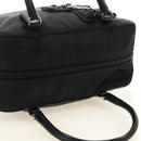 PRADA Handtas Nylon Zwart Zilver Auth ki6652SM-6