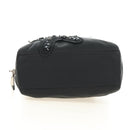 PRADA Handtas Nylon Zwart Zilver Auth ki6652SM-9