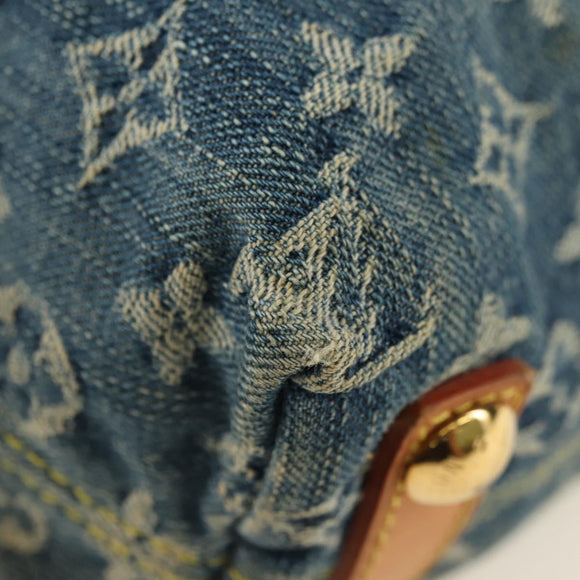 LOUIS VUITTON Monogram Denim Buggy PM Shoulder Bag Blue M95049 LV Auth ki6653V