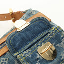 LOUIS VUITTON Monogram Denim Buggy PM Shoulder Bag Blue M95049 LV Auth ki6653V-22