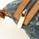 LOUIS VUITTON Monogram Denim Buggy PM Shoulder Bag Blue M95049 LV Auth ki6653V-24