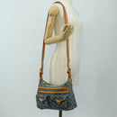 LOUIS VUITTON Monogram Denim Buggy PM Shoulder Bag Blue M95049 LV Auth ki6653V-35