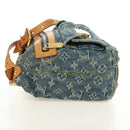 LOUIS VUITTON Monogram Denim Buggy PM Shoulder Bag Blue M95049 LV Auth ki6653V-3