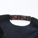 FENDI Zucca Canvas Baseball Cap Black Brown Auth ki6656A-10