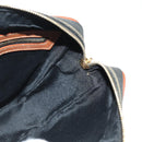 FENDI Pecan Canvas Shoulder Bag PVC Brown Black Auth ki6658V-21