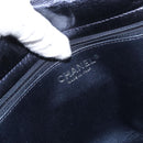 CHANEL Matelasse Chain Shoulder Bag Leather Blue Silver CC Auth ki6660A-15