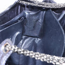 CHANEL Matelasse Chain Shoulder Bag Leather Blue Silver CC Auth ki6660A-21