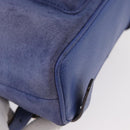GUCCI Bamboo Backpack Suede Blue 003 8030 3444 Auth ki6661A-14