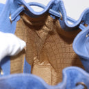 GUCCI Bamboo Backpack Suede Blue 003 8030 3444 Auth ki6661A-23